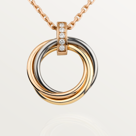 [Eterna Jewels]TRINITY NECKLACE GOLD  DIAMONDS
