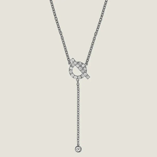 [Eterna Jewels]FINESSE SILVER DIAMOND NECKLACE