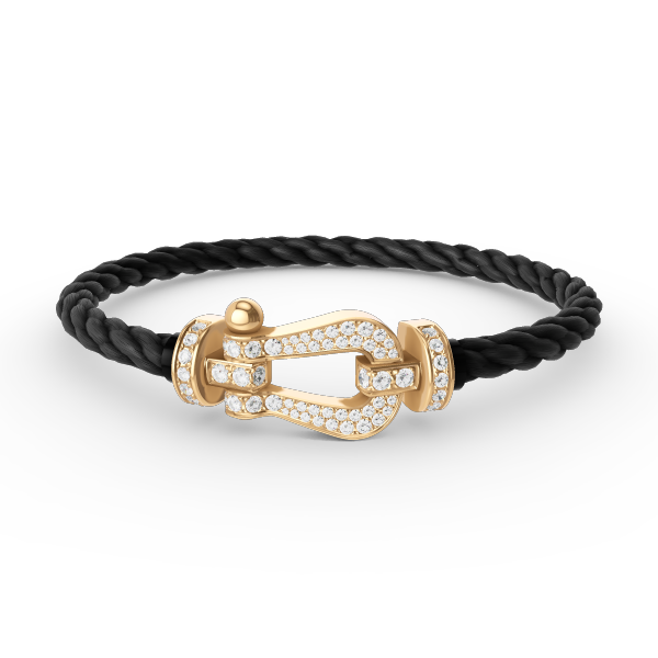 [Eterna Jewels]FORCE LARGE HORSESHOE FULL DIAMOND BRACELET GOLD