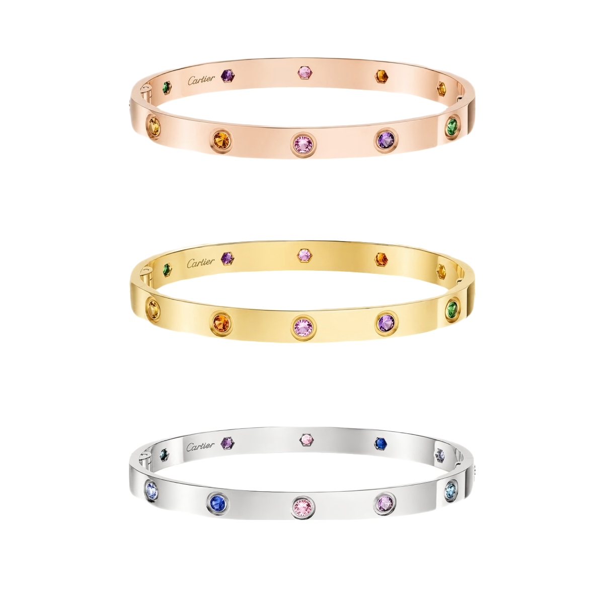[Eterna Jewels]2026 RAINBOW LOVE BRACELET 6.1MM  10 DIAMONDS