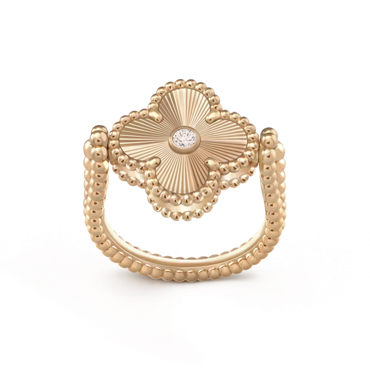 [Eterna Jewels]CLOVER RIVERSIBLE ROSE GOLD RING