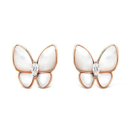 [Eterna Jewels]BUTTERFLY MOP DIAMOND EARRINGS