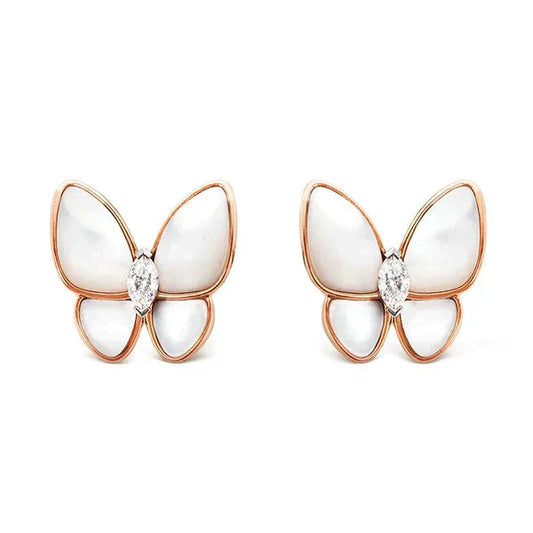[Eterna Jewels]BUTTERFLY MOP DIAMOND EARRINGS