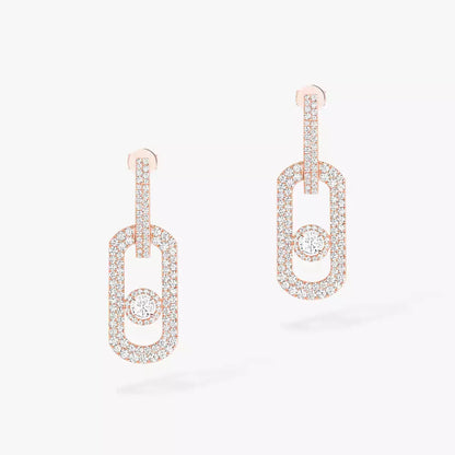 [Eterna Jewels]So Move XL Pave_-Set Diamond Pendant Earrings