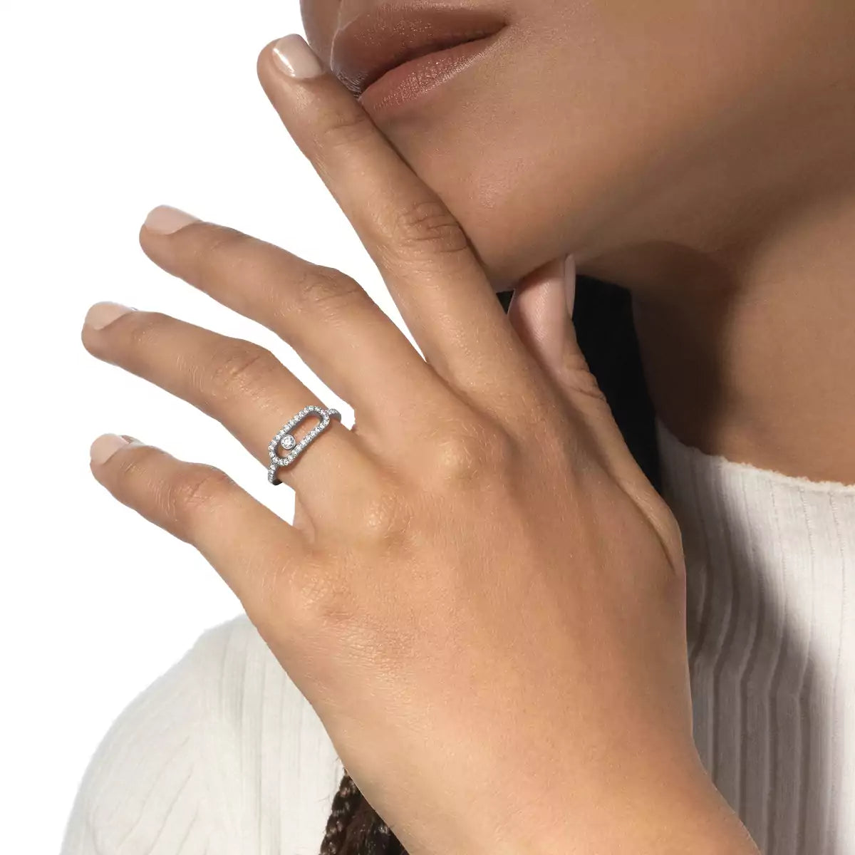 [Eterna Jewels]Move Uno Diamond Ring in Gold