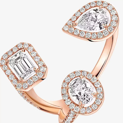 [[Eterna Jewels] Diamond Ring 0,25ct My Twin Trilogy
