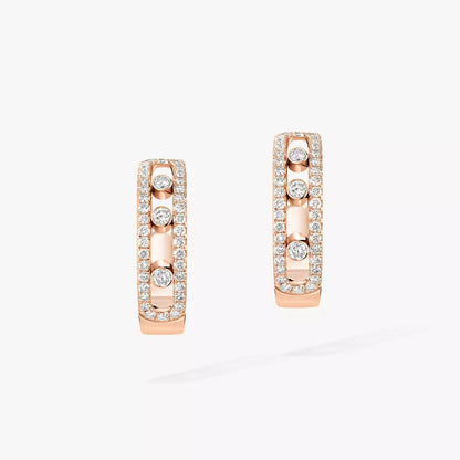 [Eterna Jewels]Diamond Pave_ Hoop Earrings Move