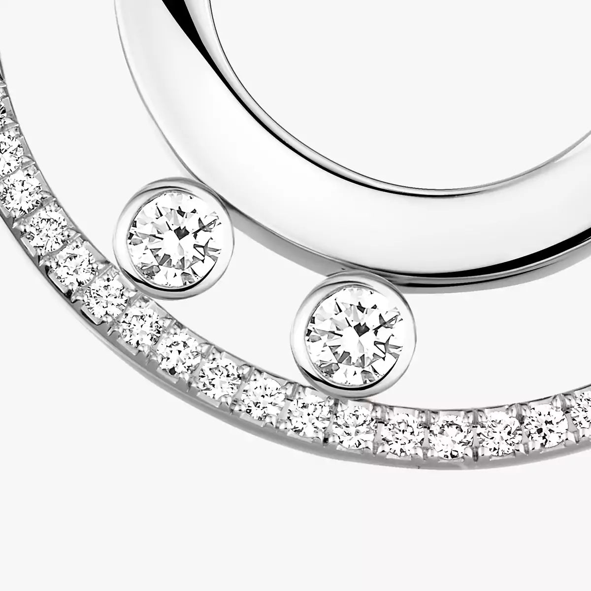 [Eterna Jewels]Move Romane Small Diamond Hoop Earrings
