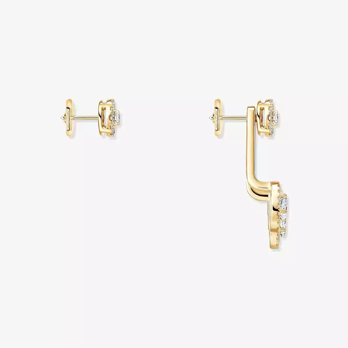 [Eterna Jewels] My Twin Trio  Diamond Earrings