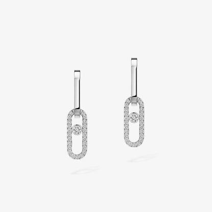 [Eterna Jewels]Move Link Diamond Earrings