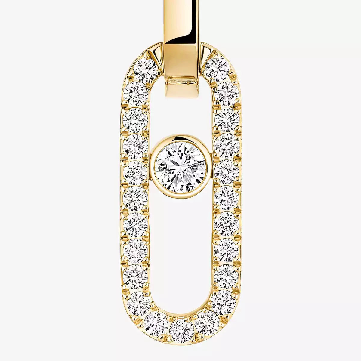 [Eterna Jewels]Move Link Diamond Earrings
