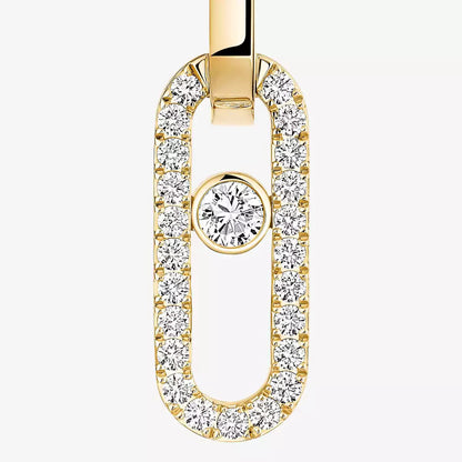 [Eterna Jewels]Move Link Diamond Earrings