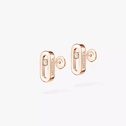 [Eterna Jewels]Move Uno Diamond Stud Earrings