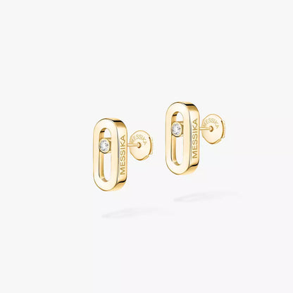 [Eterna Jewels]Move Uno Diamond Stud Earrings