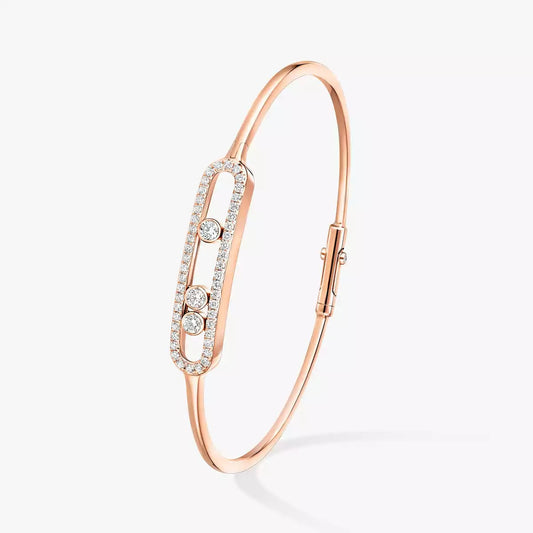 [Eterna Jewels]Move Pavé Diamond Bangle Bracelet M