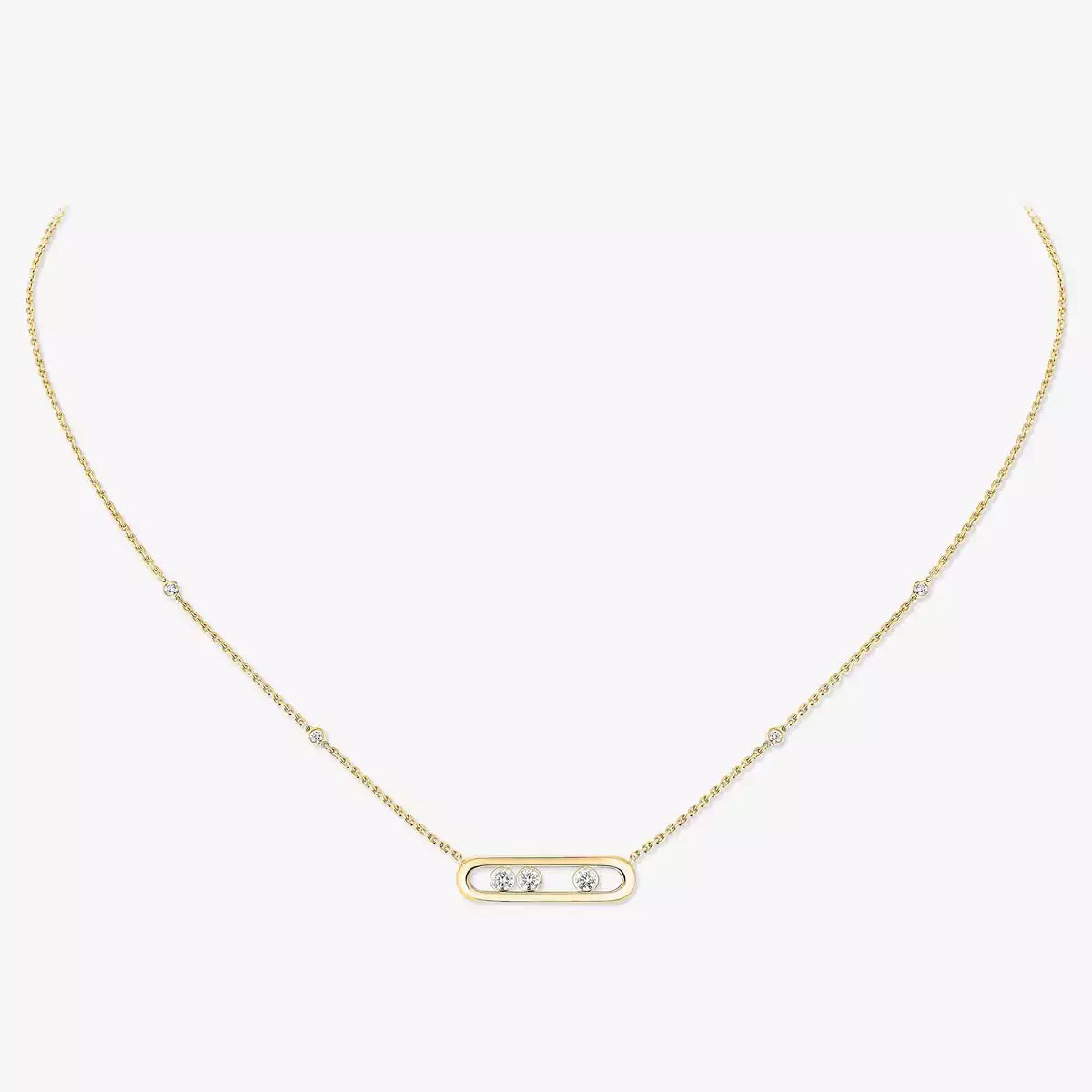 [Eterna Jewels] Baby Move Gold Diamond Necklace