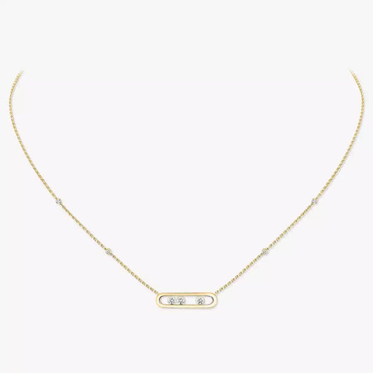 [Eterna Jewels] Baby Move Gold Diamond Necklace