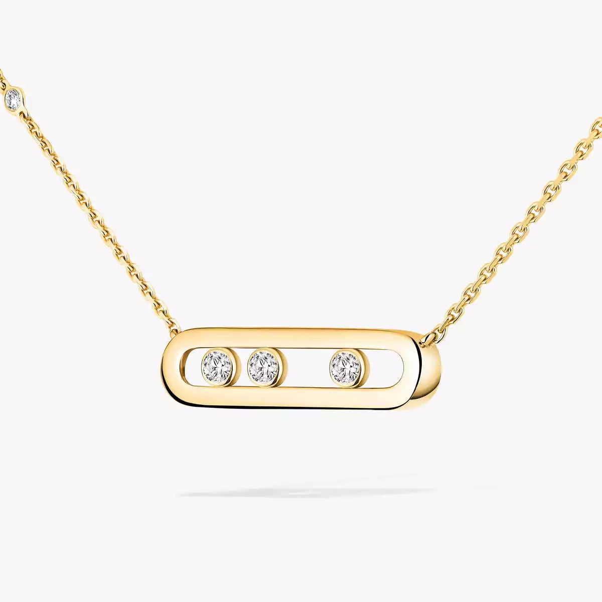 [Eterna Jewels] Baby Move Gold Diamond Necklace
