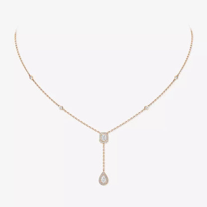 [Eterna Jewels]Gold Diamond Tie Necklace