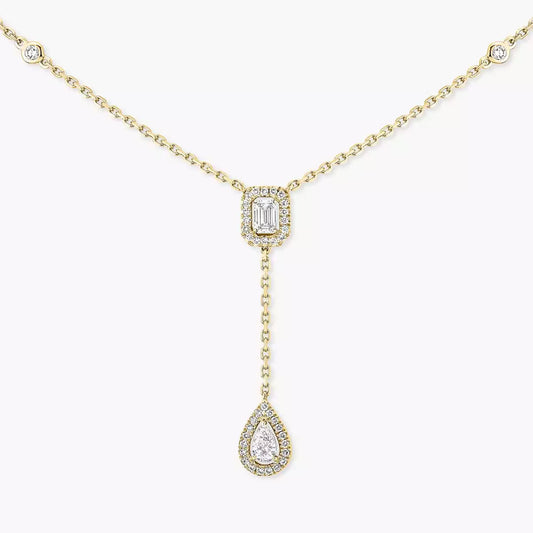 [Eterna Jewels]Gold Diamond Tie Necklace