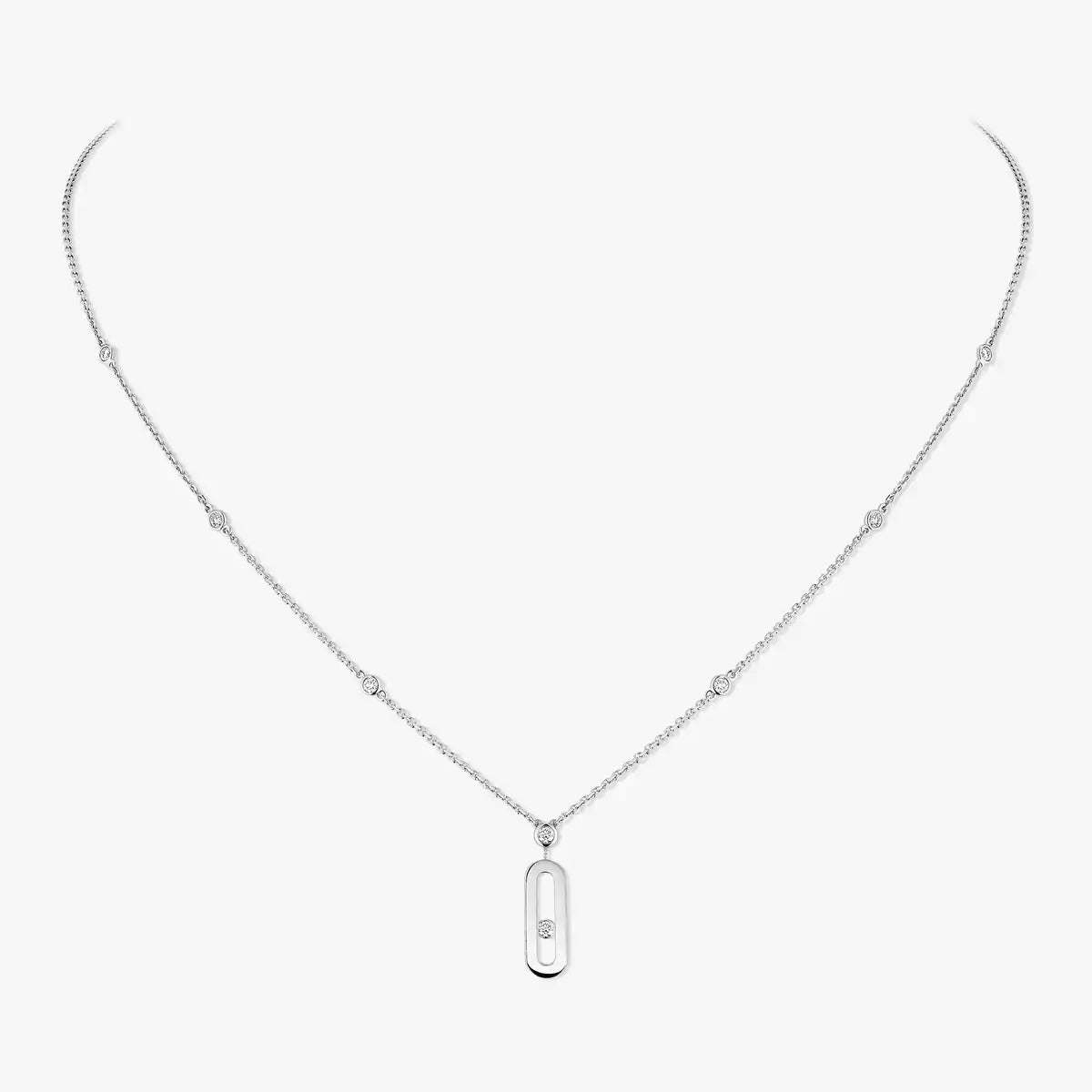 [Eterna Jewels] Move Uno Gold Diamond Long Necklace