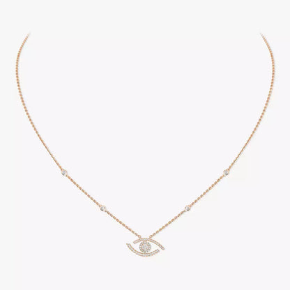 [Eterna Jewels]Pave_ Diamond Necklace Lucky Eye
