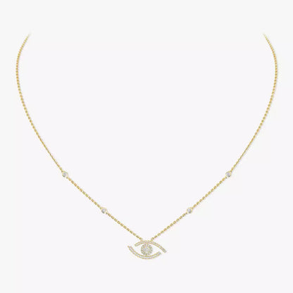 [Eterna Jewels]Pave_ Diamond Necklace Lucky Eye