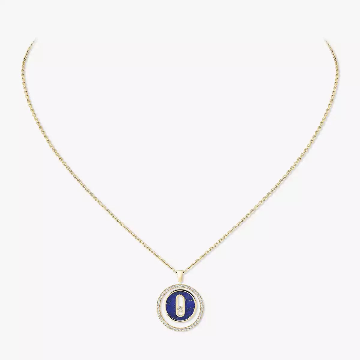 [Eterna Jewels]Lucky Move Diamond Necklace in Rose Gold and White Mother-of-Pearl