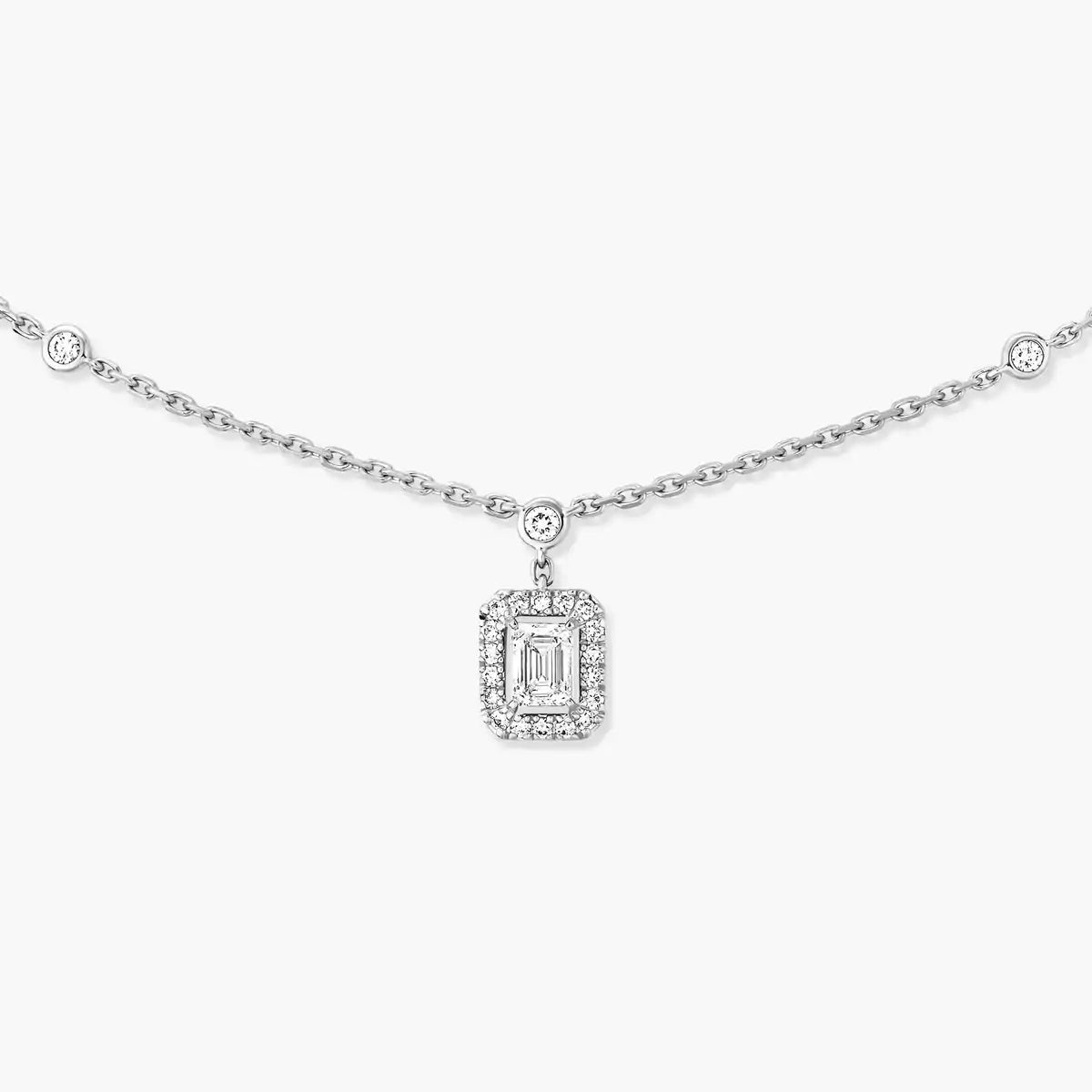 [Eterna Jewels]My Twin Diamond Necklace in Silver