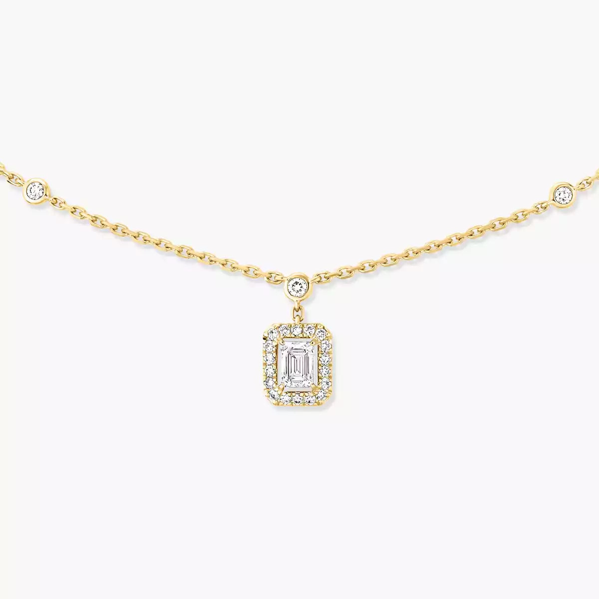 [Eterna Jewels]My Twin Diamond Necklace in Silver