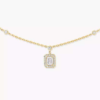 [Eterna Jewels]My Twin Diamond Necklace in Silver