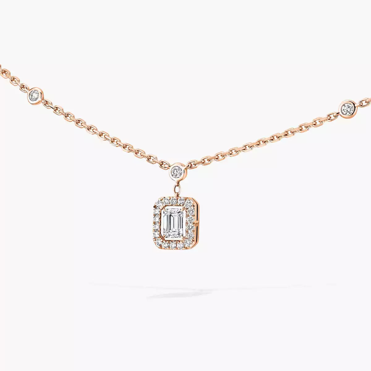 [Eterna Jewels]My Twin Diamond Necklace in Silver