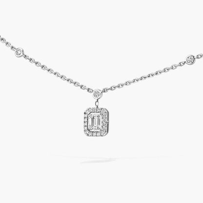 [Eterna Jewels]My Twin Diamond Necklace in Silver