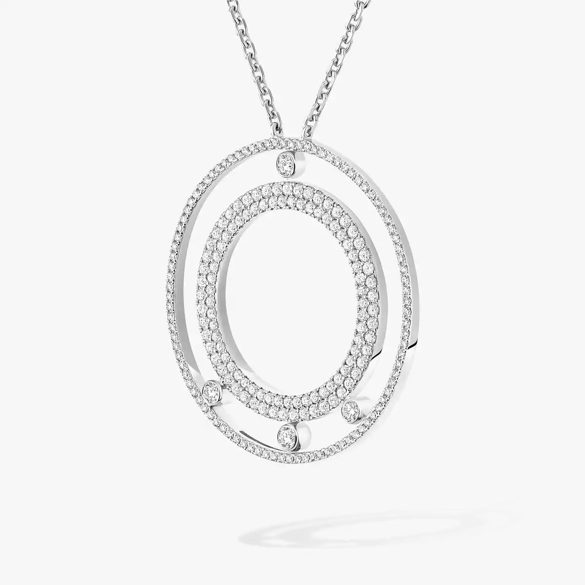 [Eterna Jewels]Move Romane Long Pave_-Set Diamond Necklace