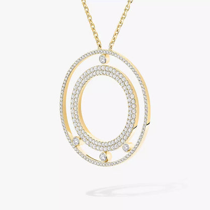 [Eterna Jewels]Move Romane Long Pave_-Set Diamond Necklace