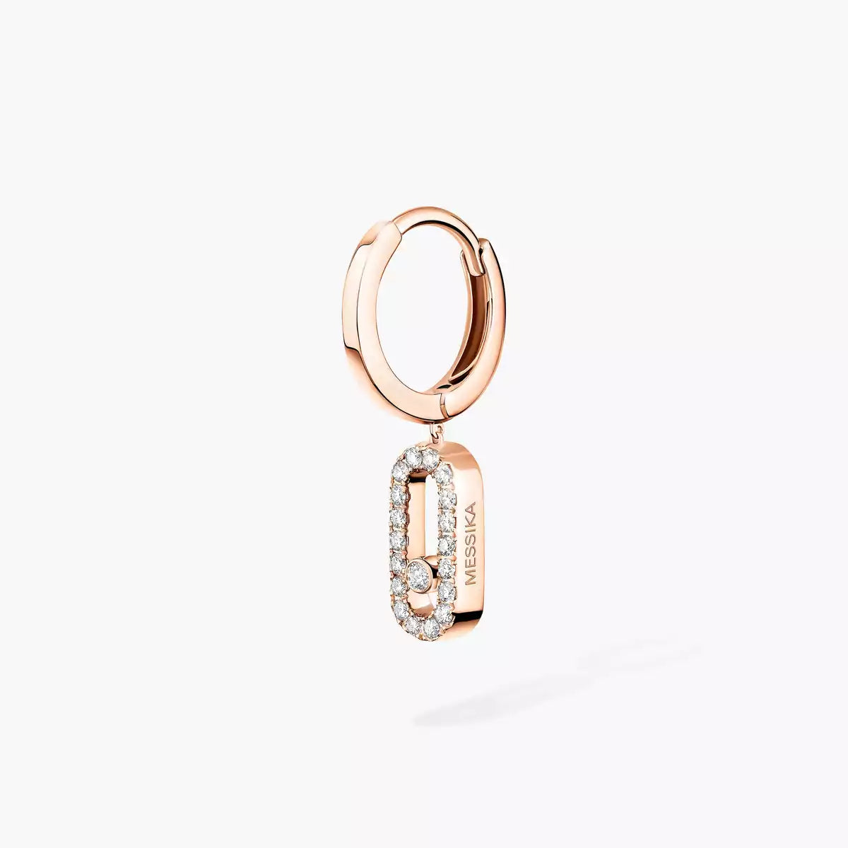 [Eterna Jewels]Move Uno Single Diamond Hoop Earring