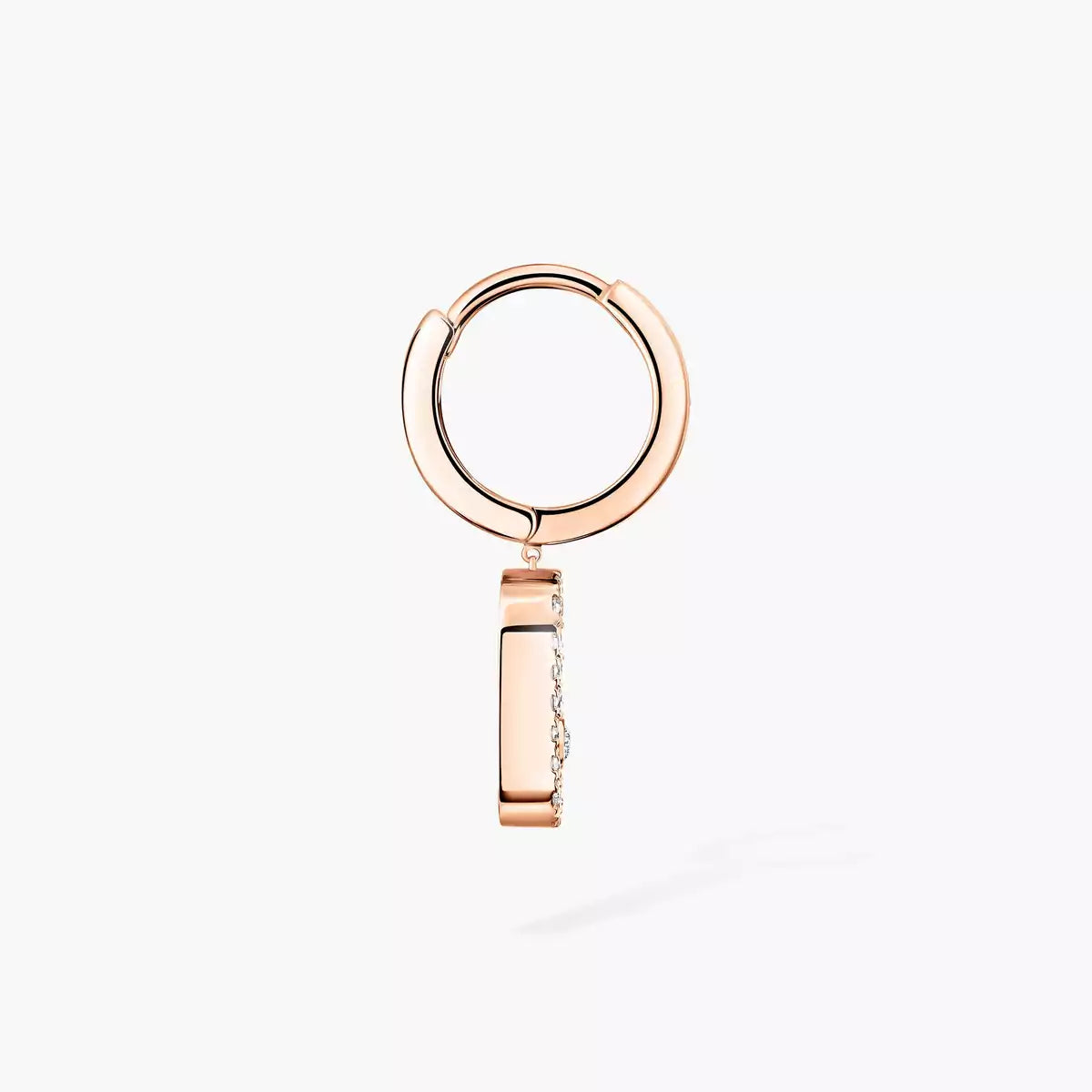 [Eterna Jewels]Move Uno Single Diamond Hoop Earring