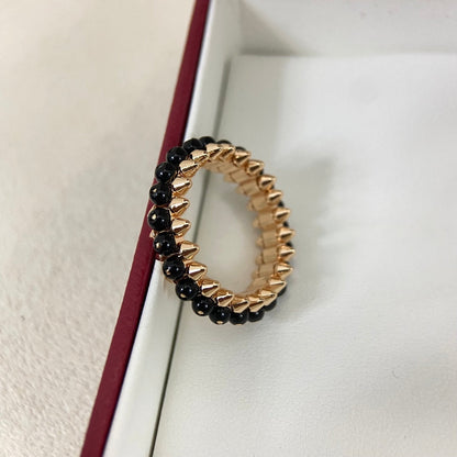 [Eterna Jewels]BLACK BEAD STUD RING
