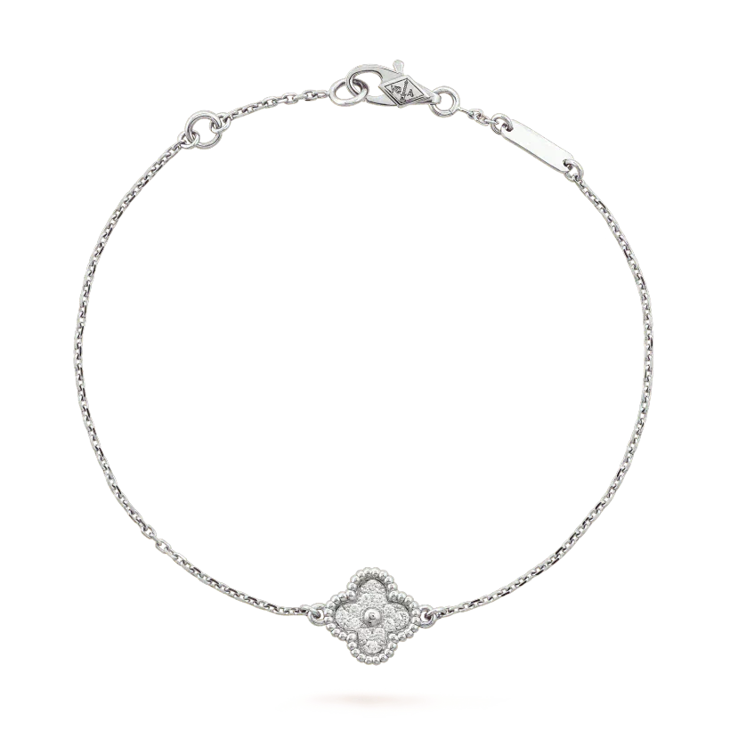 [Eterna Jewels]CLOVER  SINGLE FLOWER BRACELET SILVER