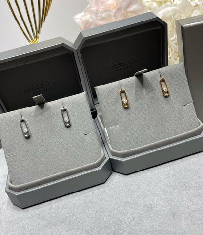 [Eterna Jewels]MOVE UNO SMALL 1 DIAMOND EARRINGS