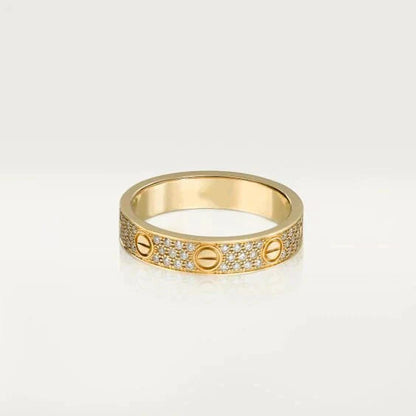 [Eterna Jewels]LOVE RING 3.6MM DIAMOND PAVED