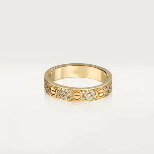[Eterna Jewels]LOVE RING 3.6MM DIAMOND PAVED