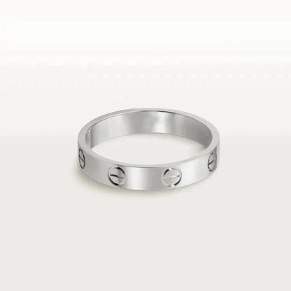 [Eterna Jewels]LOVE RING 4MM 1 DIAMOND SILVER